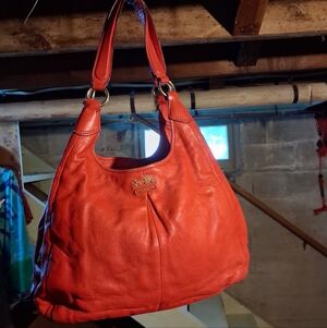 Coach Pink Leather Shoulder Bag